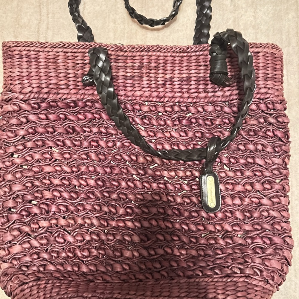 Liz Claiborne Braided Plum Tote